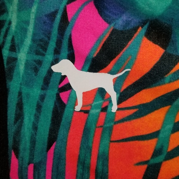 Victoria Secrets Pink Tropical Full Zip Hoodie (A2) - Picture 3 of 6